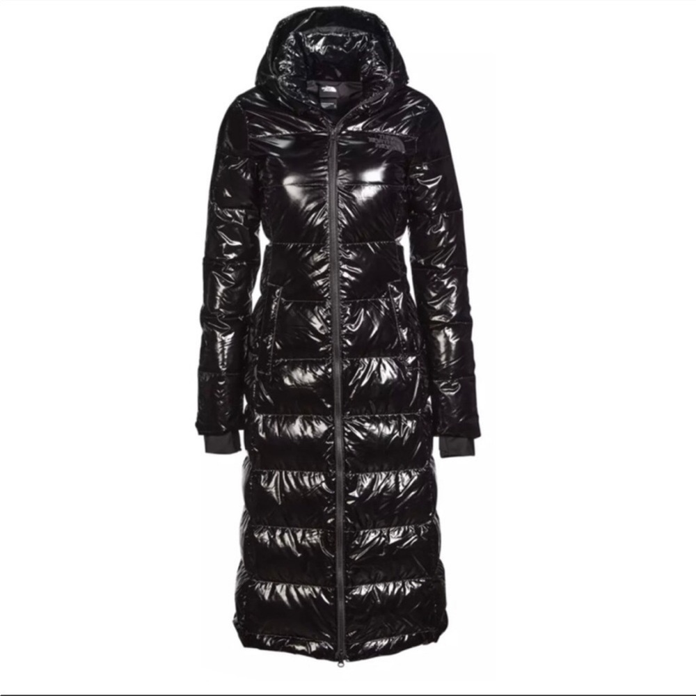 North Face Haxton Parka Long Puffer jacket shinny black